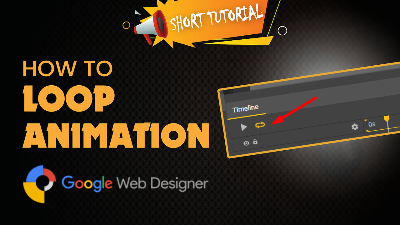 How to loop animation in google web designer