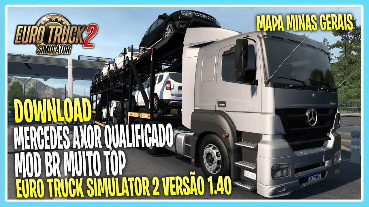 MERCEDES AXOR 2644 BR 1.40.4 EURO TRUCK SIMUALTOR 2 VERSÃO 1.40