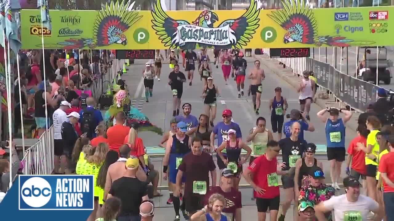 01:20 – 01:25 Saturday | Publix Gasparilla Distance Classic Finish Line