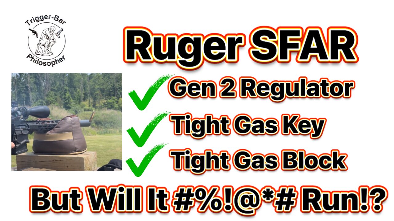 Ruger SFAR: gas key and regulator tight, will it finally run?