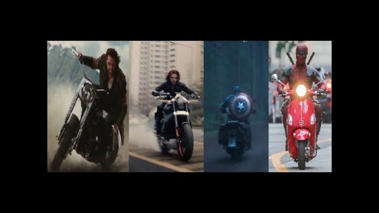 The best bike scene of marvel universe