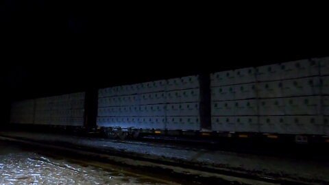 CN 2298 & CN 2514 Locomotives Westbound Manifest Train In Ontario