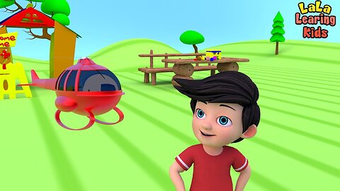 Learning Colors and Shapes with a Helicopter Ride | Educational 3D Cartoon for Kids