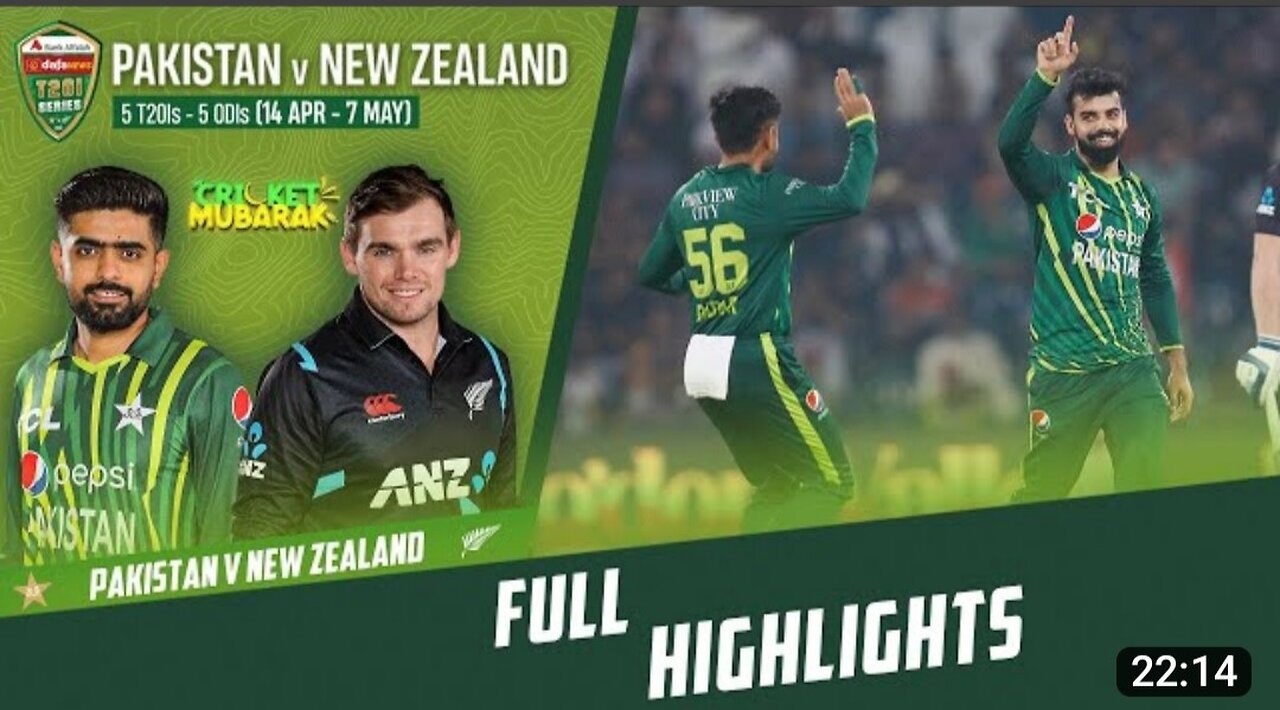 Pakistan vs new Zealand 1st t20 full highlights