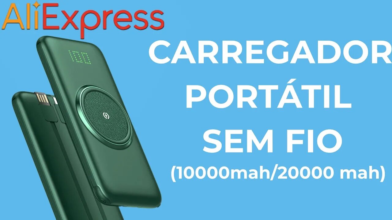 Carregador Portátil Sem Fio (10000mah/20000 mah)