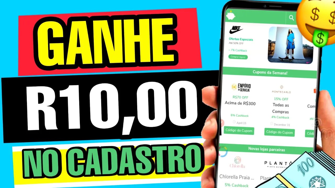 [CORRE] Aplicativo pagando 10 reais pra cadastrar - APP PRA GANHAR DINHEIRO 2022