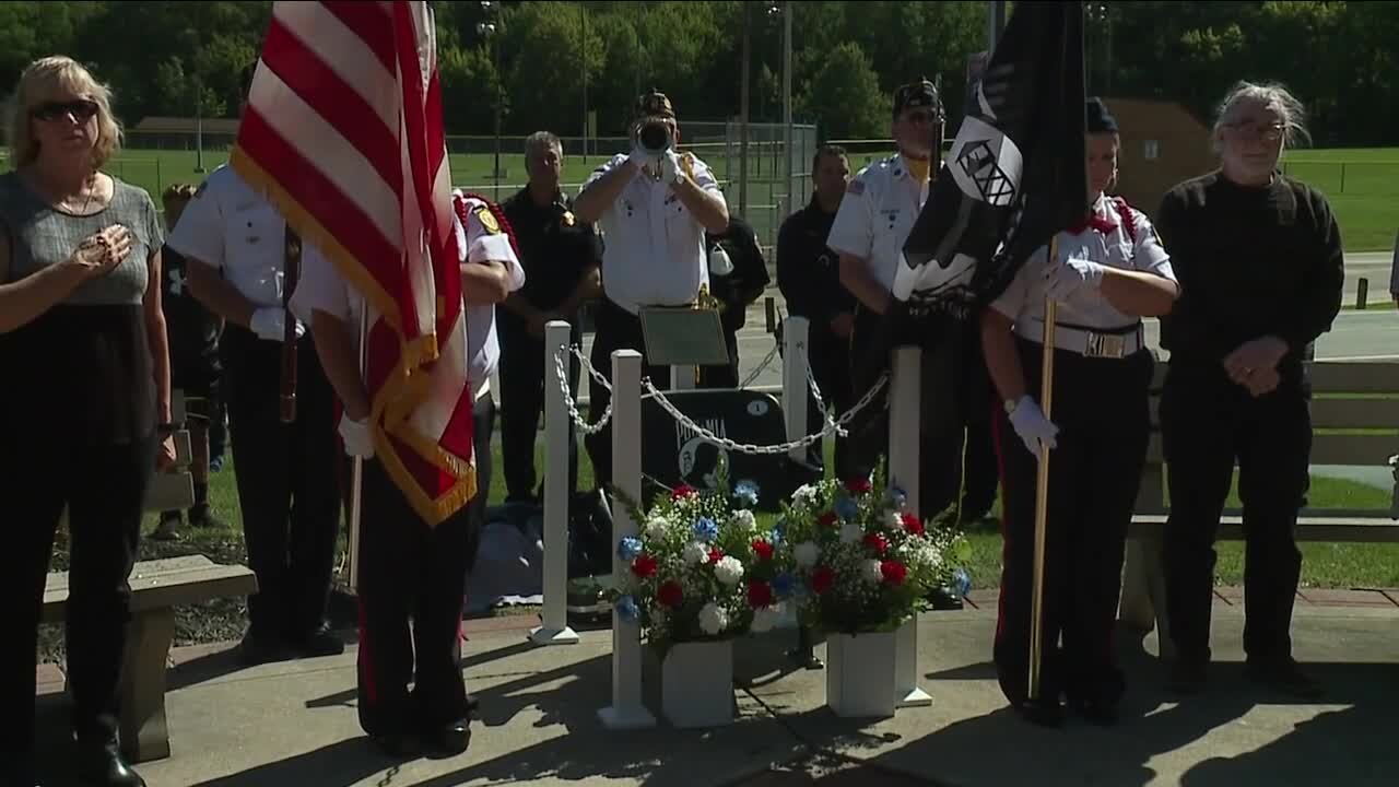 POW/MIA 'Chair of Honor' dedicated at Parma's Veterans Memorial Park