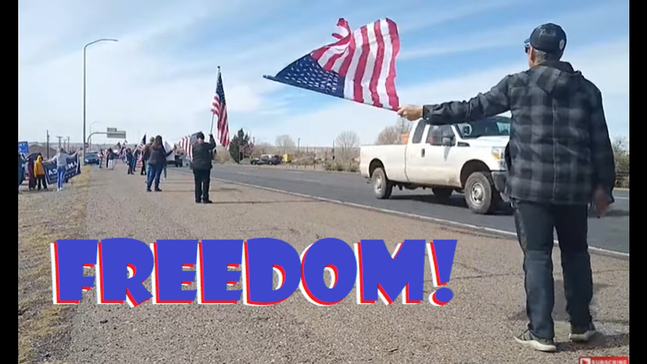 The Peoples Convoy USA - Albuquerque, New Mexico Interviews From I-40 Rally Eastbound! FREEDOM!