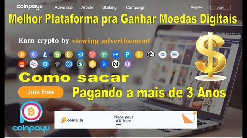 💥CoinPayU - Moedas Digitais GRÁTIS, SAQUE, SURF ADS, FAUCET, STAKING e OFFERS💥MELHOR DE 2022💥