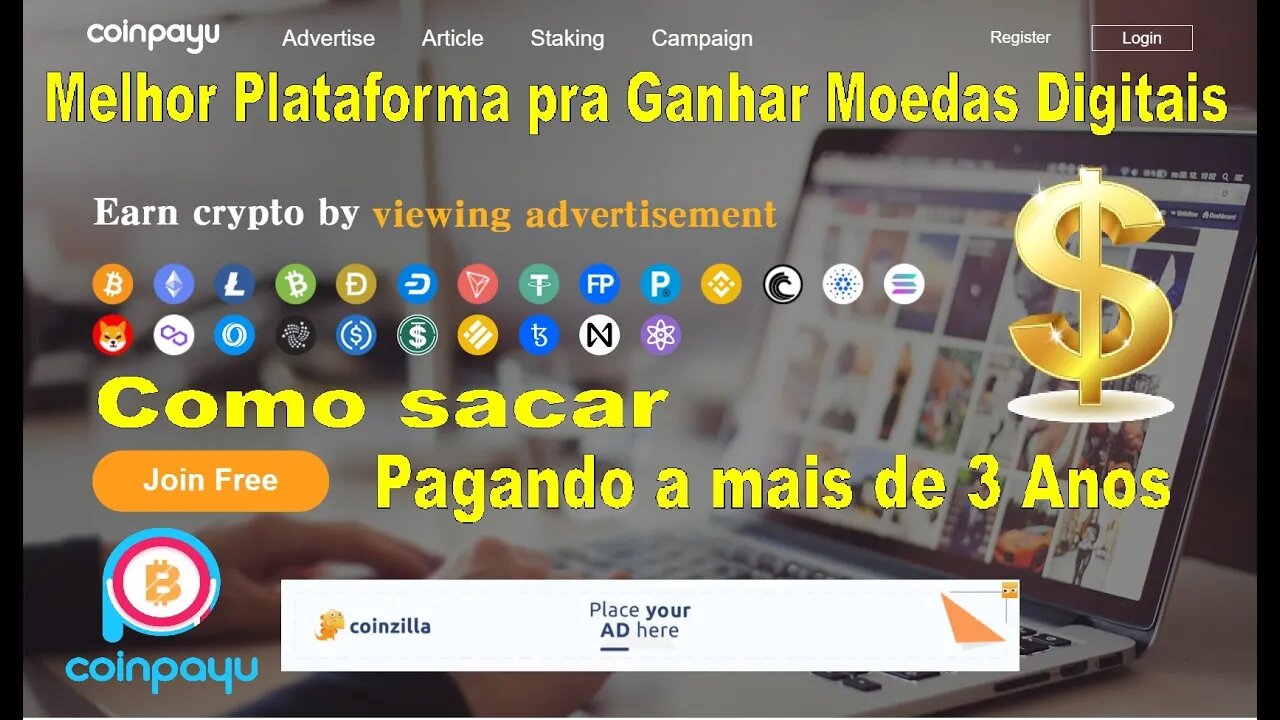 💥CoinPayU - Moedas Digitais GRÁTIS, SAQUE, SURF ADS, FAUCET, STAKING e OFFERS💥MELHOR DE 2022💥