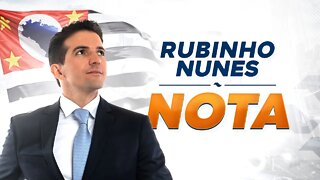 NOTA - RUBINHO NUNES