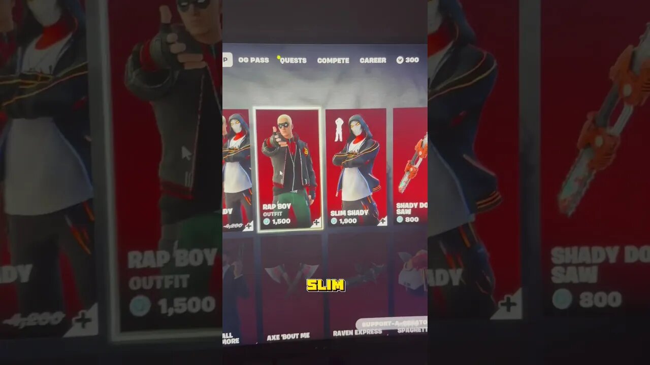 Fortnite Eminem Item Shop!