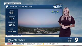 Slight cooling trend on the way