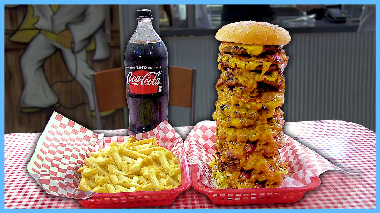 Only 1 Person Has Finished This “American Dream” Bacon Cheeseburger Challenge!