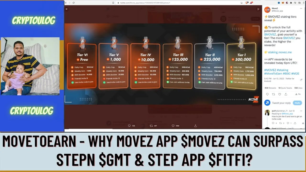 Movetoearn - Why Movez App $MOVEZ Can Surpass StepN $GMT & Step App $FITFI?