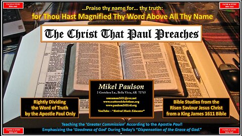 The Christ That ONLY PAUL Preaches