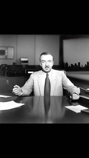 Walter Cronkite Does Not Like his Hands