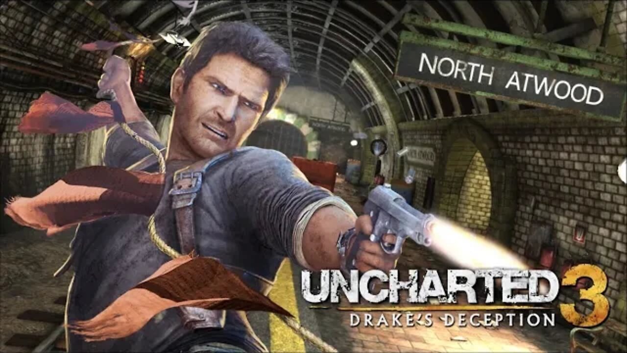 UNCHARTED 3: DRAKE'S DECEPTION - Caçada no Metrô de Londres ! (Em Português PT-BR)