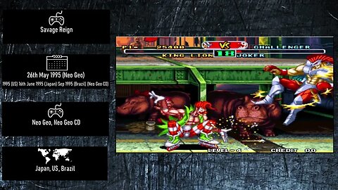 Console Fighting Games of 1995 - Savage Reign