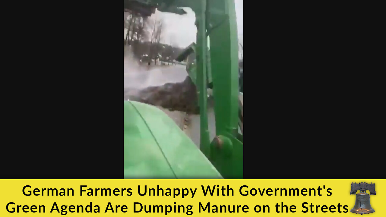 German Farmers Unhappy With Government's Green Agenda Are Dumping Manure on the Streets