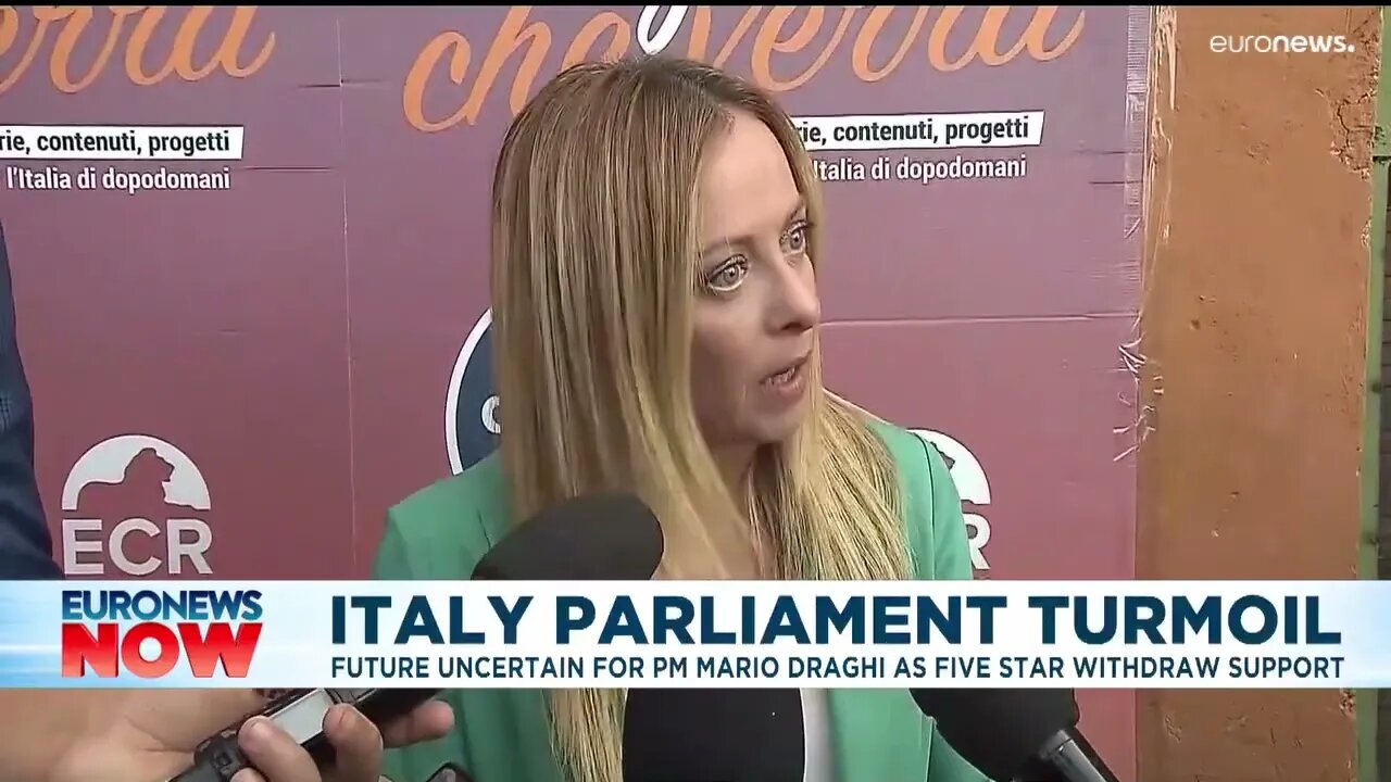 VIDEO Italy faces political crisis as president rejects PM Mario Draghi's resignation Euronews