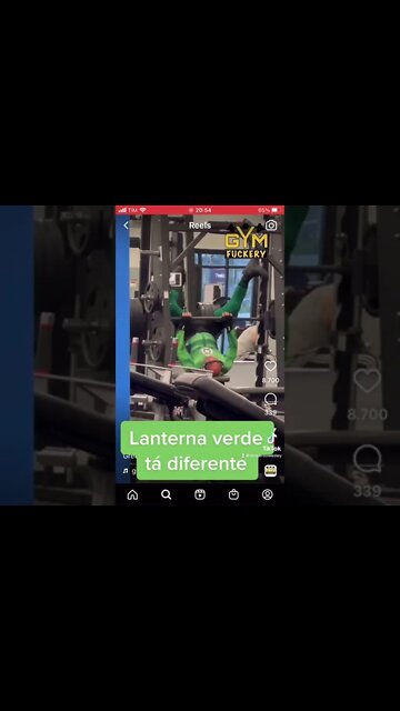 Lanterna verde (ou veio da Havan), treina um pouco diferente. #treino