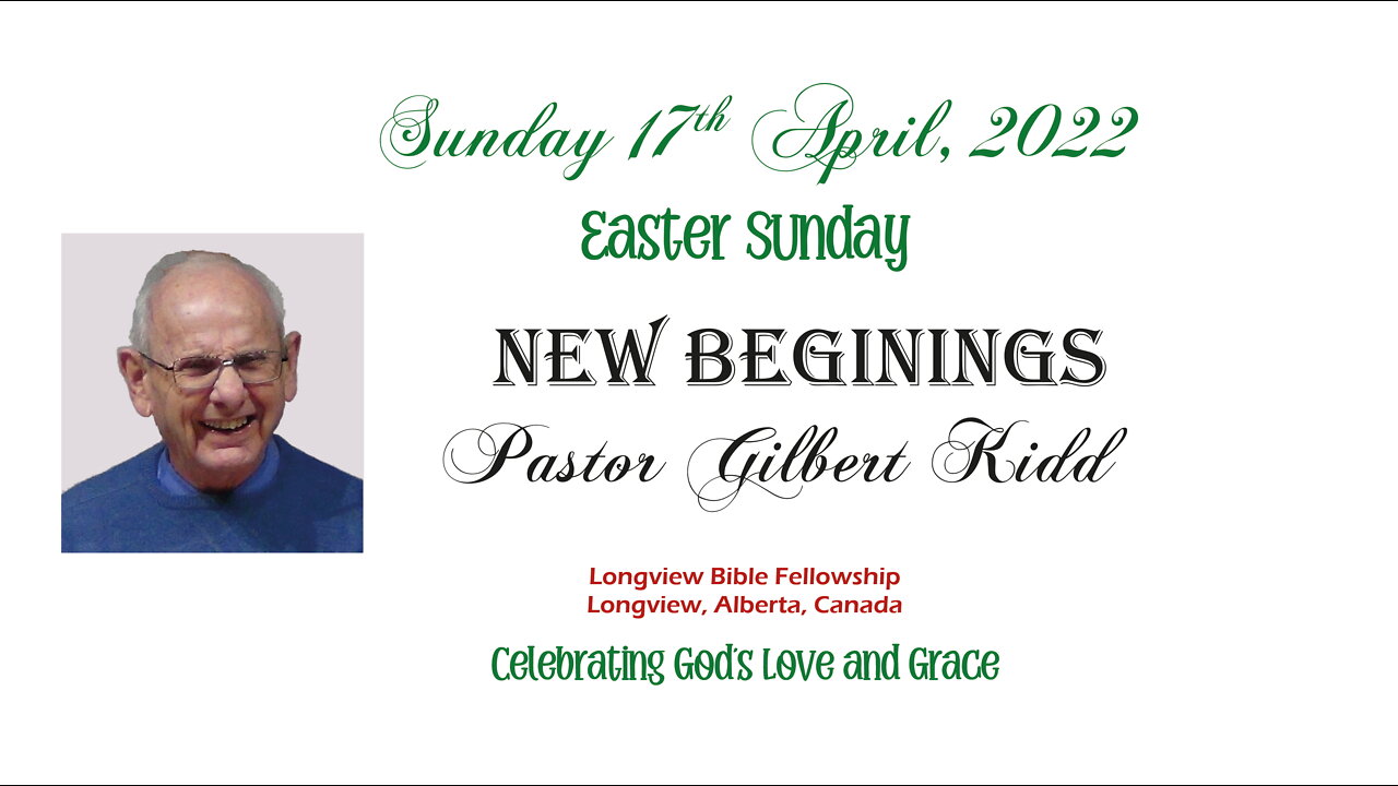 New Beginnings - Pastor Kidd