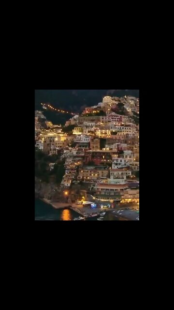 Positano at night