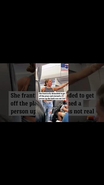 Dramatic Incident on Plane: Woman DEMANDS to Be Let Off, Citing 'Imaginary' Passenger #Shorts