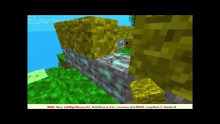 jogando minecraft online