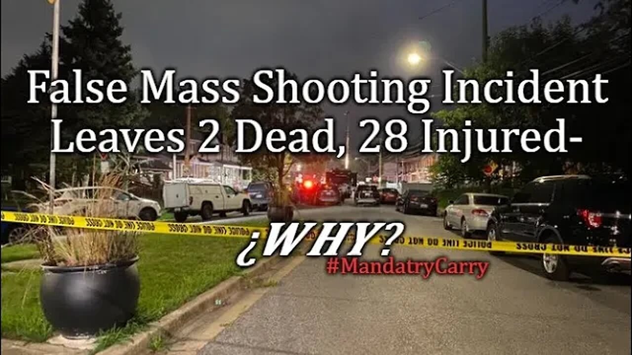 Ø1 July “Mass” (not really) Shooting In Baltimore Left 2 dead; Why.