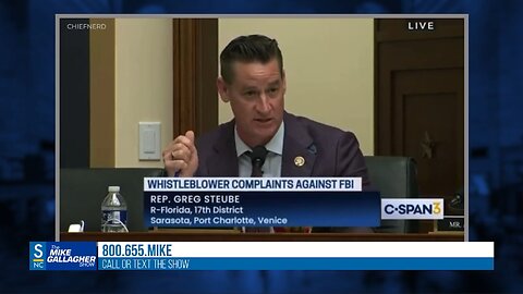 Florida Representative Greg Steube states that the FBI has turned into an enforcement arm of the Democrat Party