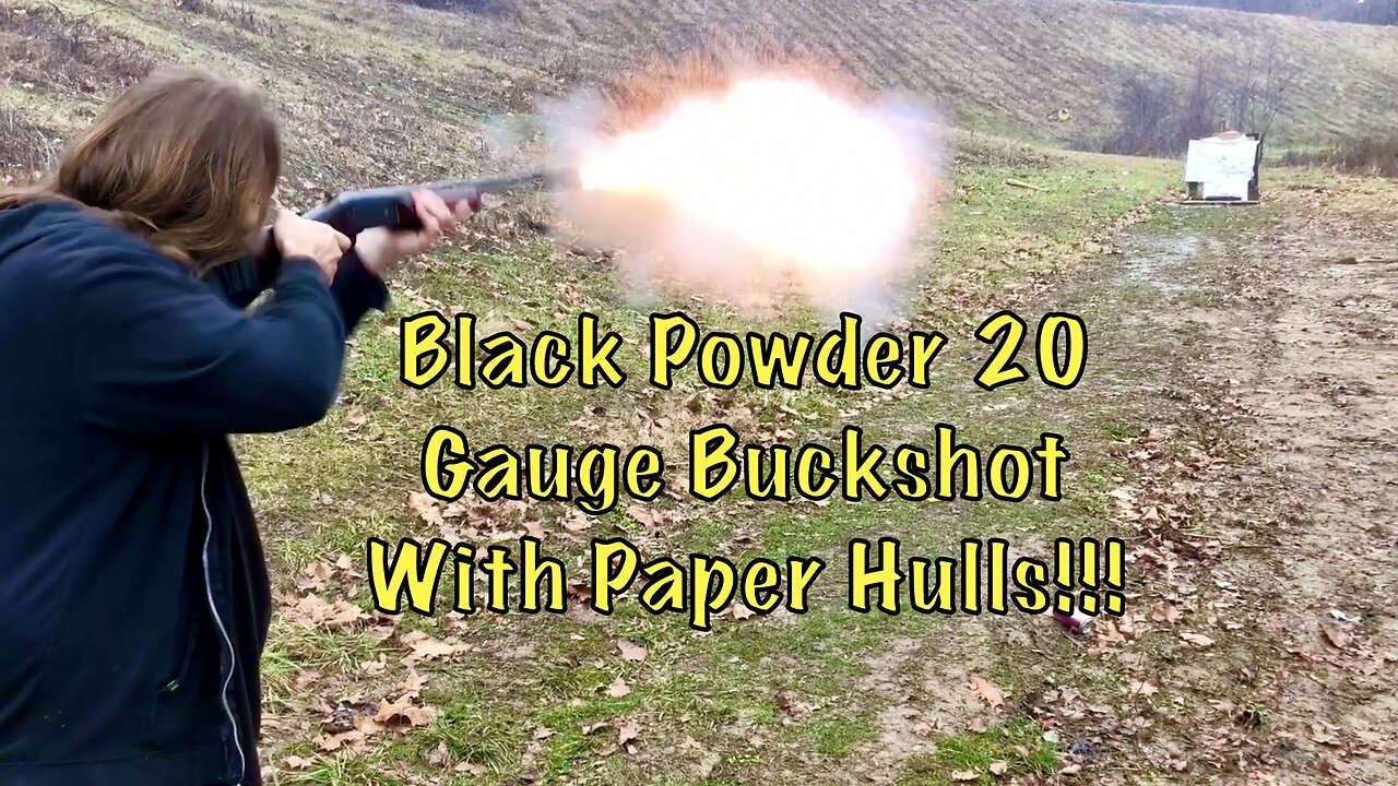 Black Powder 20 Gauge Buckshot With Paper Hulls