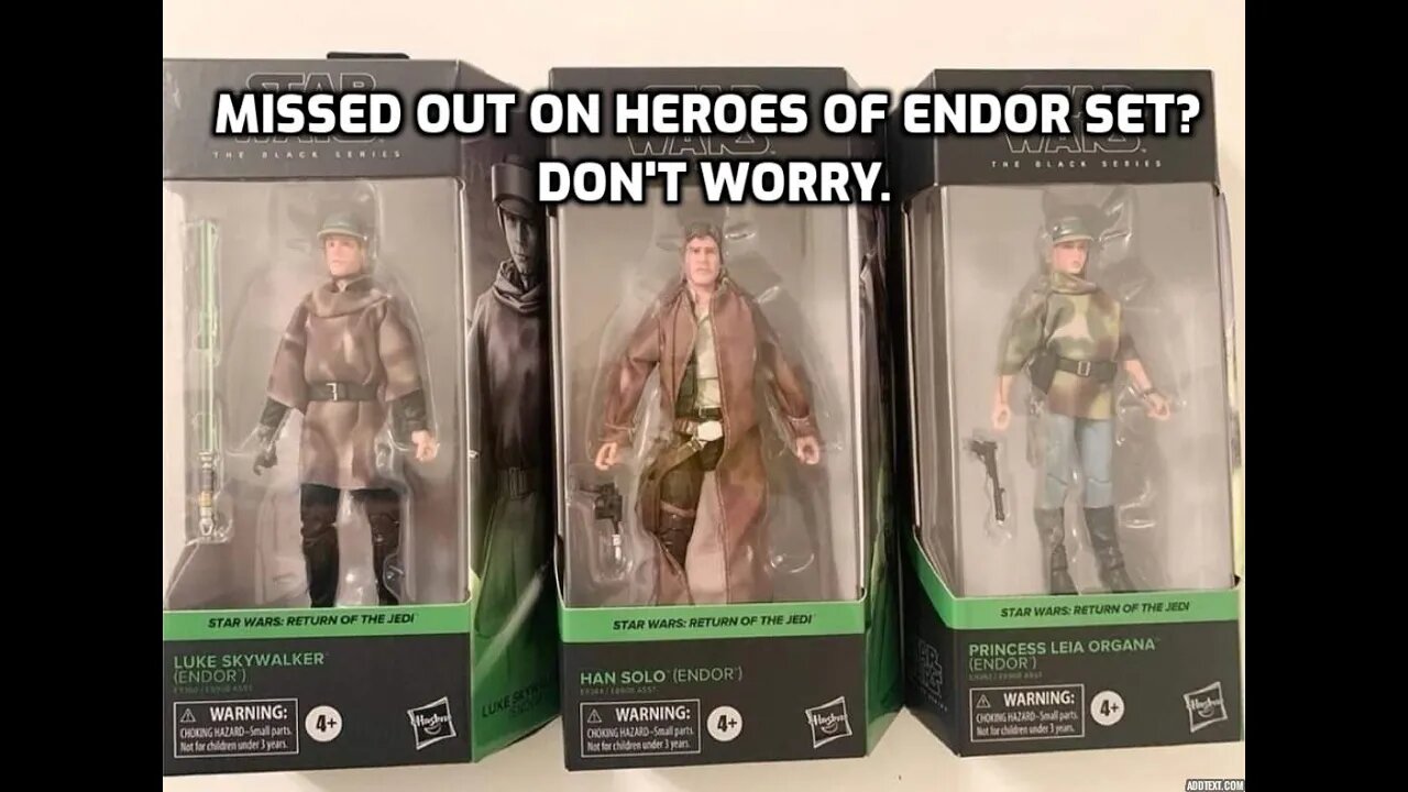 STAR WARS BLACK SERIES HEROES OF ENDOR SINGLE - ENDOR LUKE , LEIA, HAN SOLO, CAD BANE - NINJA KNIGHT