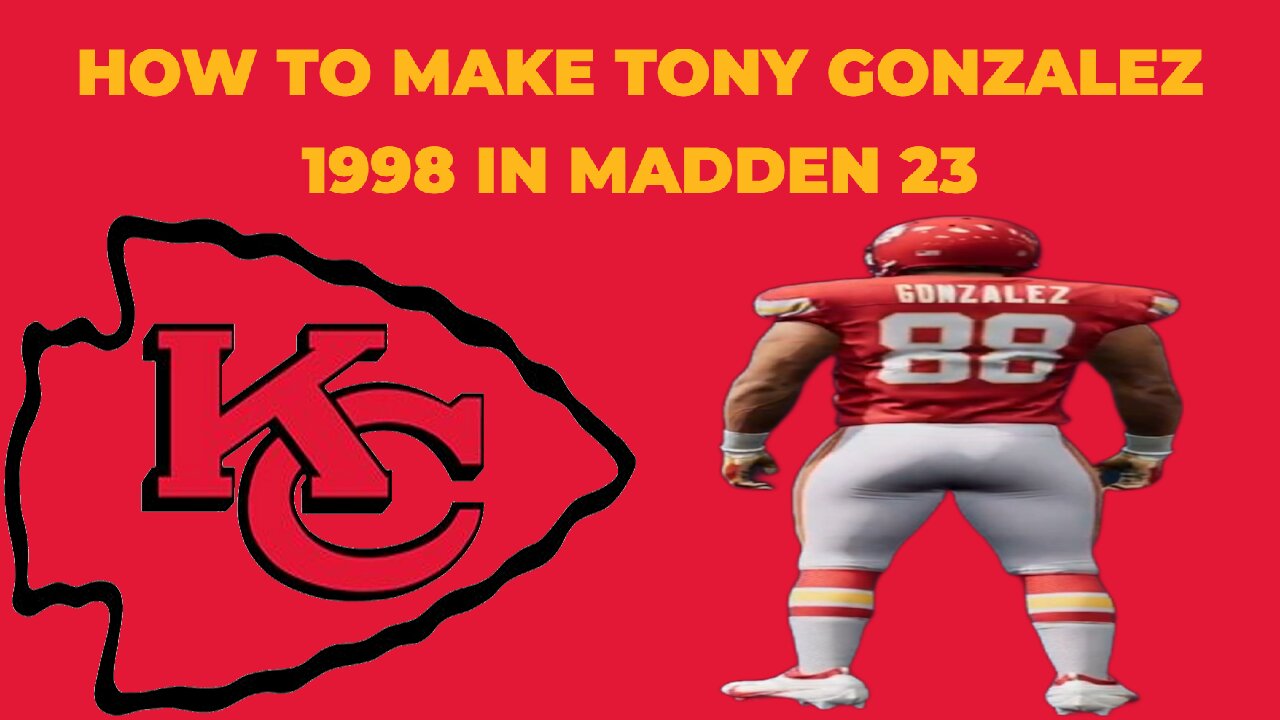 How To Make Tony Gonzalez 1998 In Madden 23