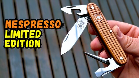 Victorinox Pioneer x Nespresso Limited Edition Swiss Army Knife - Multitool with Burnt Orange Grip