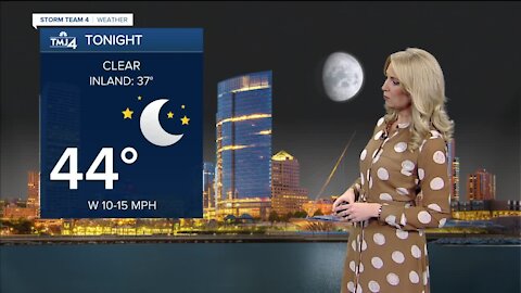 Cool and clear night ahead