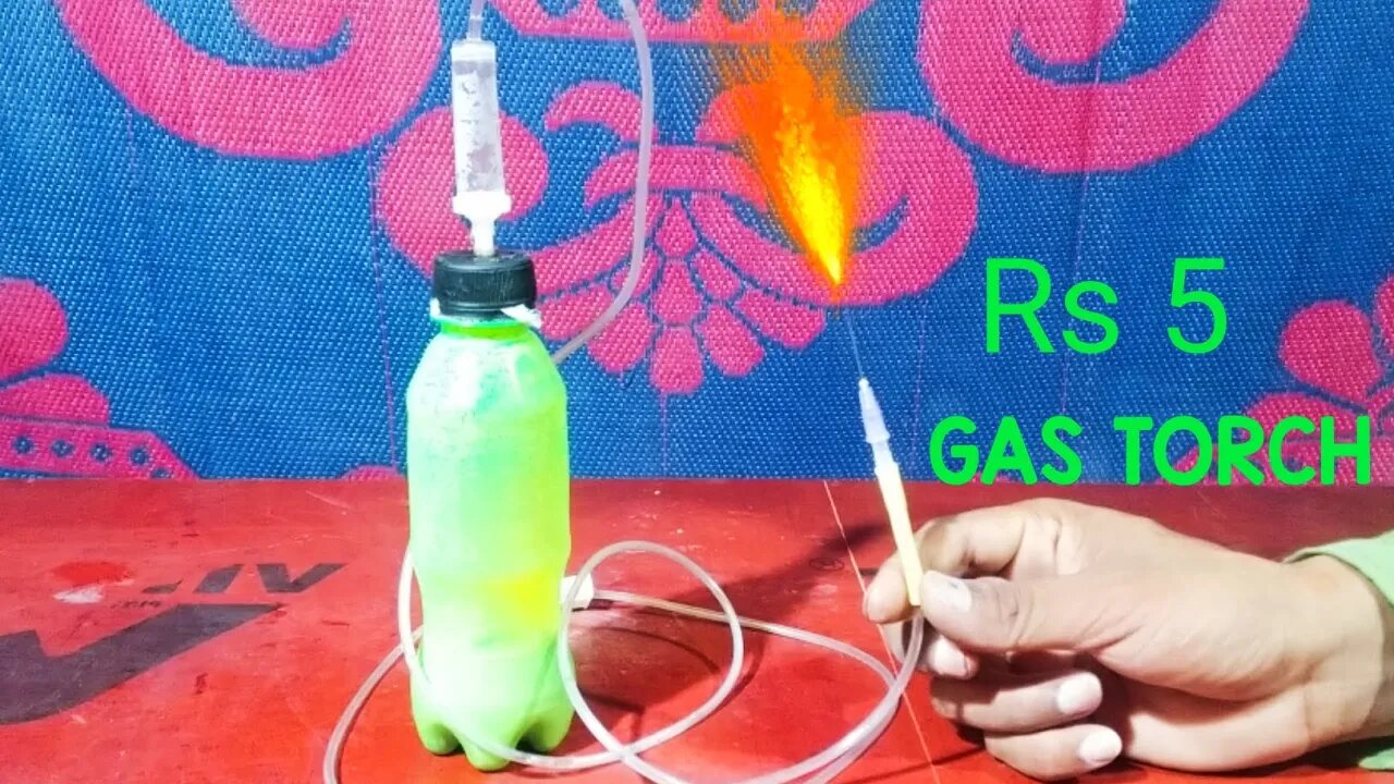 HOW TO MAKE GAS TORCH , गैस टॉर्च कैसे बनाए। by MR. BAD HACKER