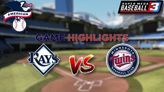 Rays VS Twins | Super Mega Baseball 3