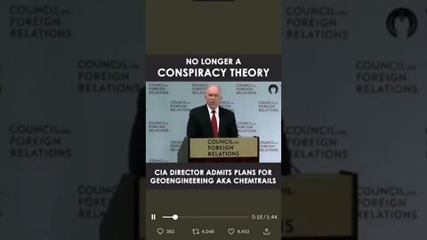 CIA Director Confirms Weather Manipulation 🤯