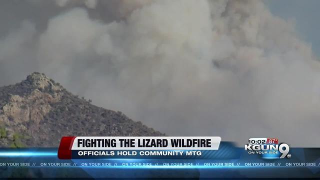 Residents attend meeting regarding Lizard Fire