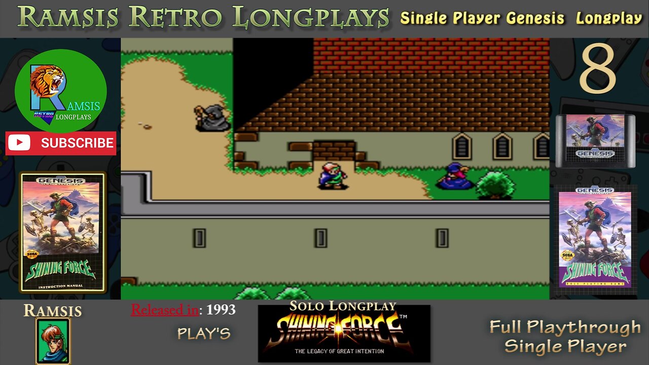 Shining Force | 1993 | GEN | Episode 8 | Full Playthrough and Let's Play | Chapter 2 | #8