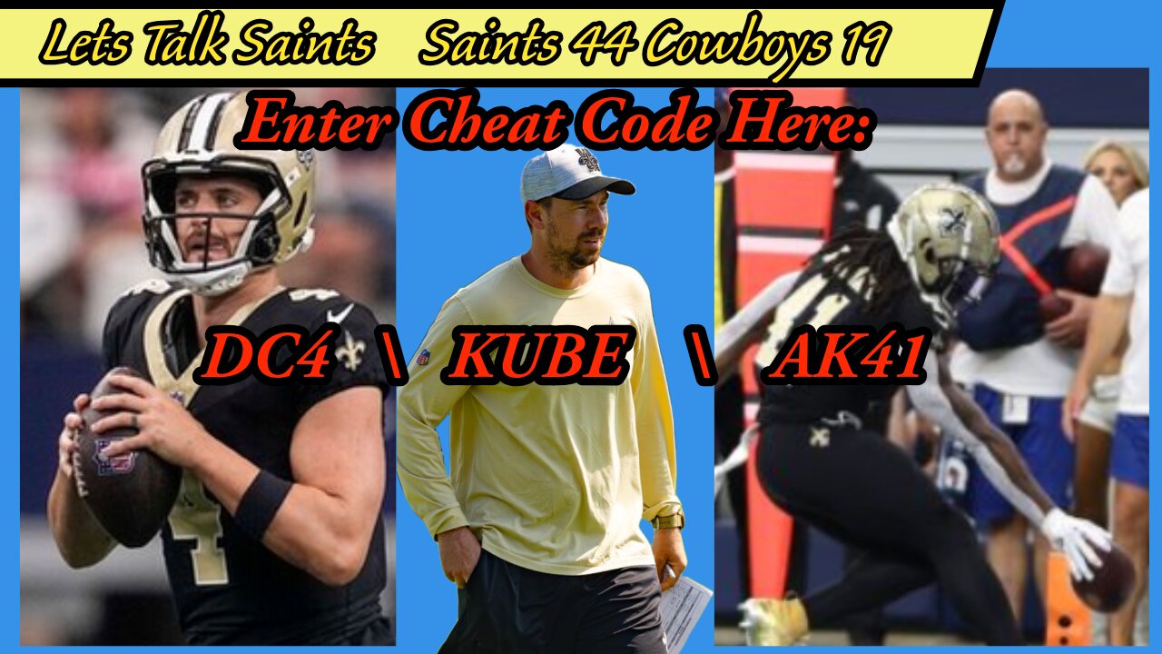 Winning with Cheat Codes: The Saints Were Unstoppable vs Cowboys!