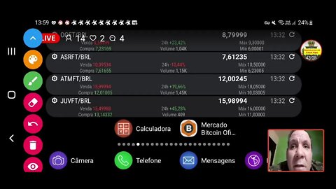 Ao vivo : Bitcoin volta a subir e impulsiona criptomoedas