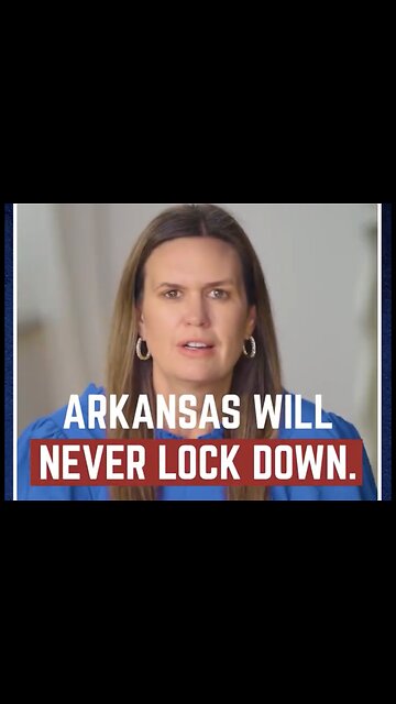GOVERNOR SARAH HUCKABEE SANDERS🪽💜🪽🇺🇸🏅WILL NOT LOCKDOWN ARKANSAS🇺🇸🗽⭐️