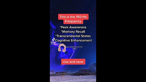 150 Hz frequency for healing use and save