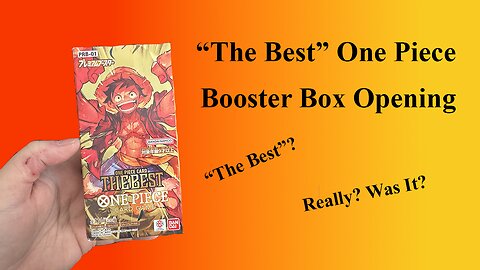 Premium Booster "The Best" One Piece Booster Box Opening