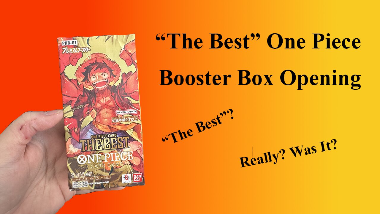 Premium Booster "The Best" One Piece Booster Box Opening