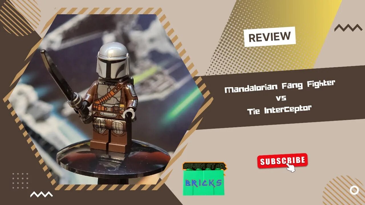 Lego Star Wars Mandalorian Fang Fighter vs TIE Interceptor REVIEW! set 75348 - 957 pcs