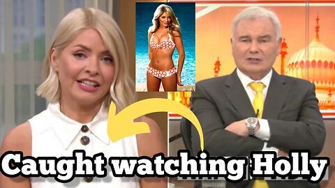 Eamonn Holmes has been caught watching Holly Willoughby on his computer by Ruth (NOT GOOD)